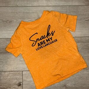 Kids Orange Graphic T-Shirt